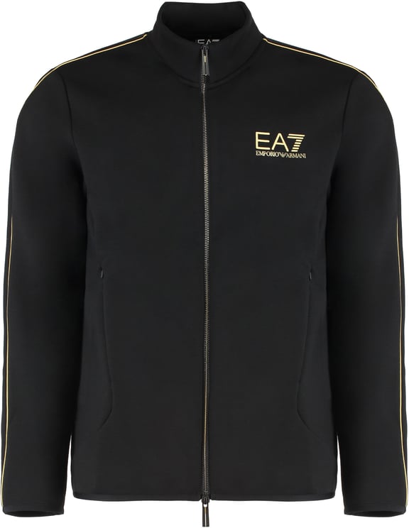 EA7 Techno fabric full-zip sweatshirt
