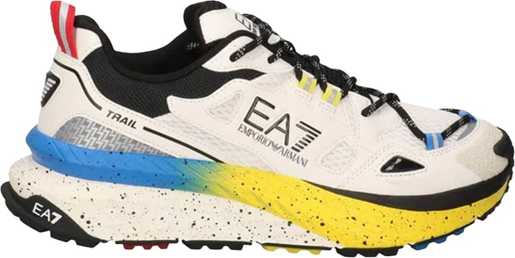 EA7 Sneakers Off White/Black/Blue