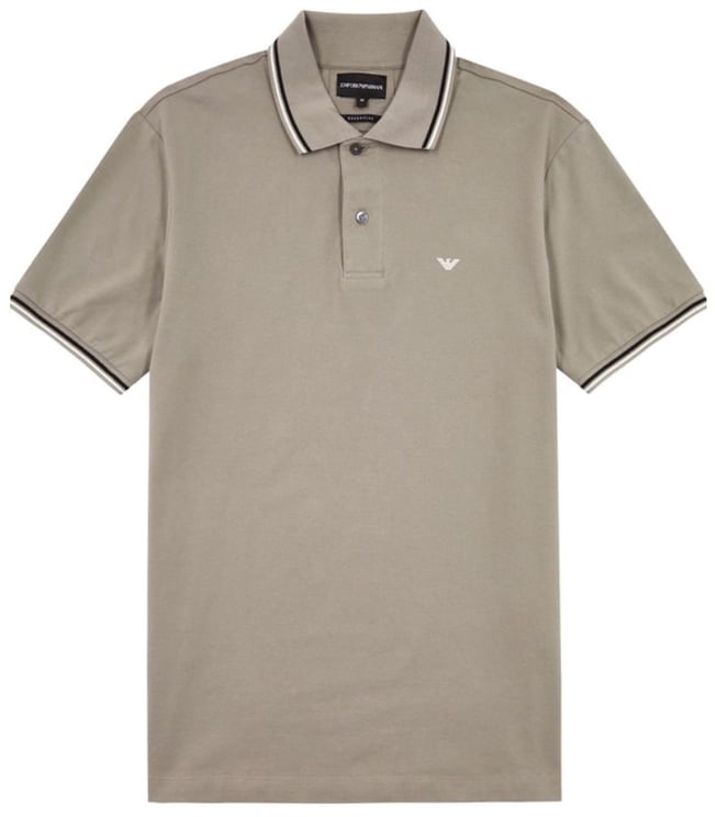 EA7 Emporio Armani Jersey Polo Shirt Grey