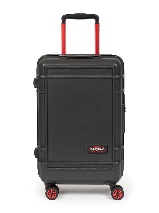 EASTPAK Sturdy Black Hard Shell Suitcase with Telescopic Handle