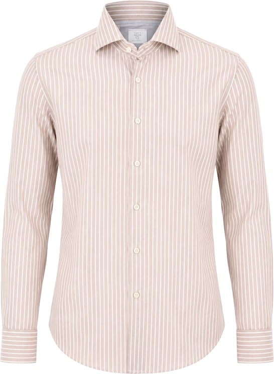 Eleventy Eleventy Striped Shirt in Beige, Size 40 IT