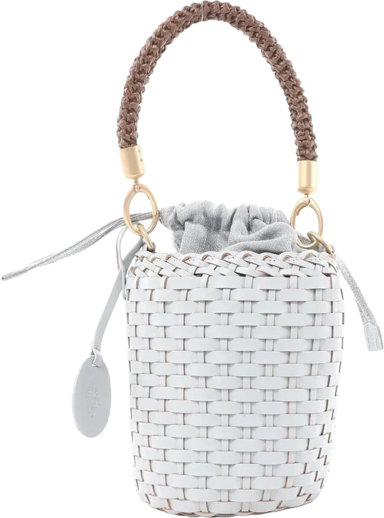 Eleventy Eleventy Top Handle Leather Handbag in Blue