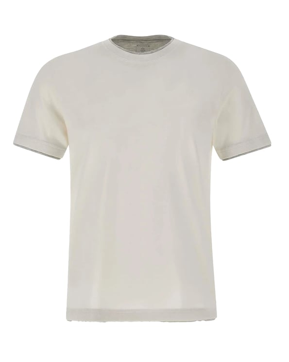 Eleventy Grey Melange Giza Cotton T-Shirt