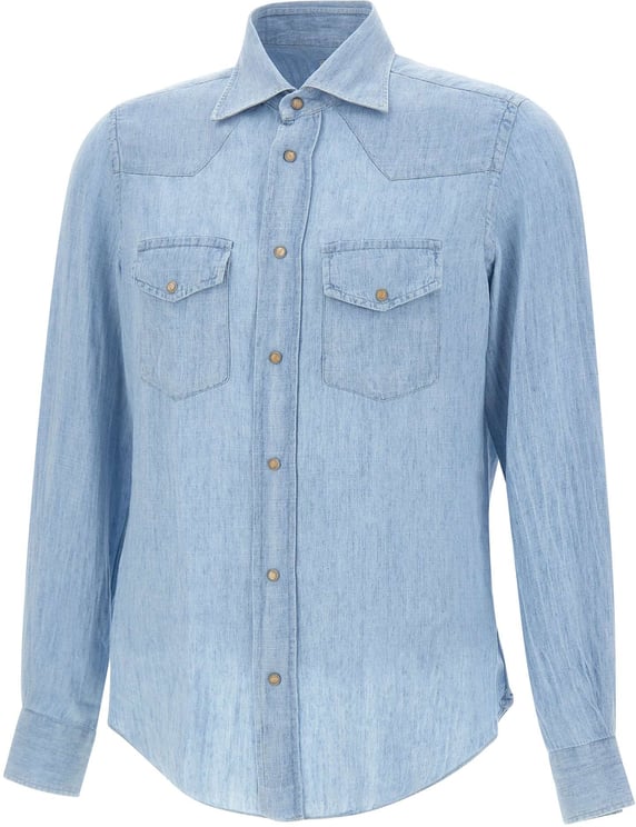 Eleventy Shirts Light Blue