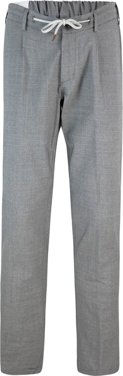 Eleventy Trousers Grigio Chiaro Melange