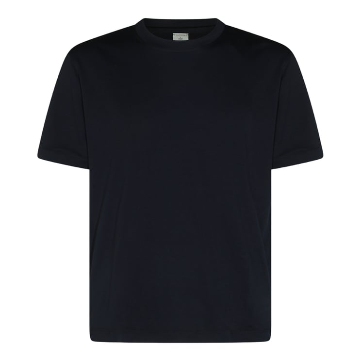 Eleventy Plain Short-Sleeved T-Shirt with Classic Crew Neckline