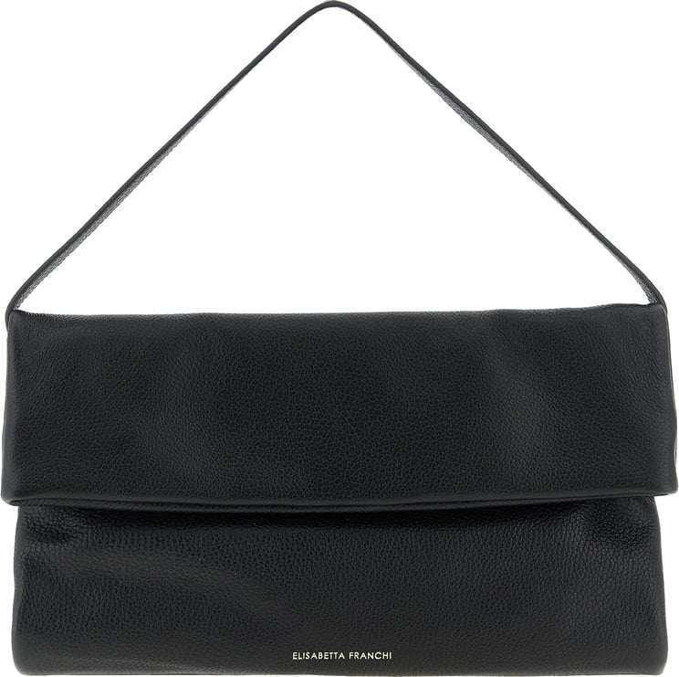 Elisabetta Franchi Elisabetta Franchi Black Calfskin Shoulder Bag