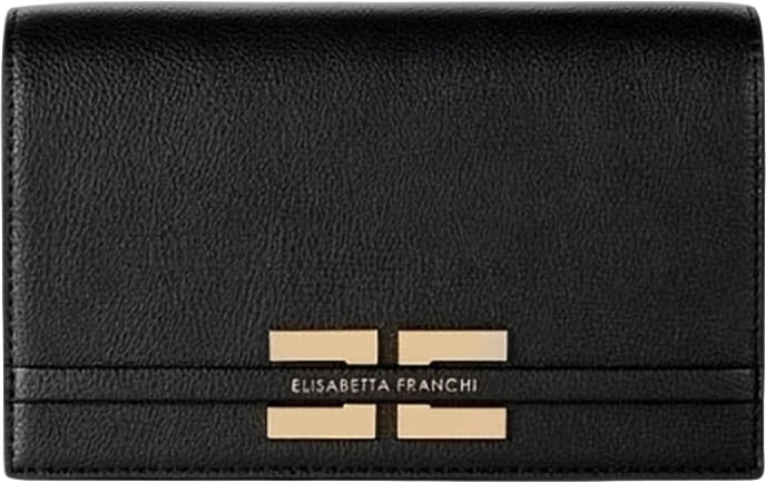Elisabetta Franchi Leather Effect Chain Shoulder Bag