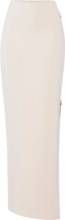 Elisabetta Franchi Light Crepe Heart Shaped Edge Skirt