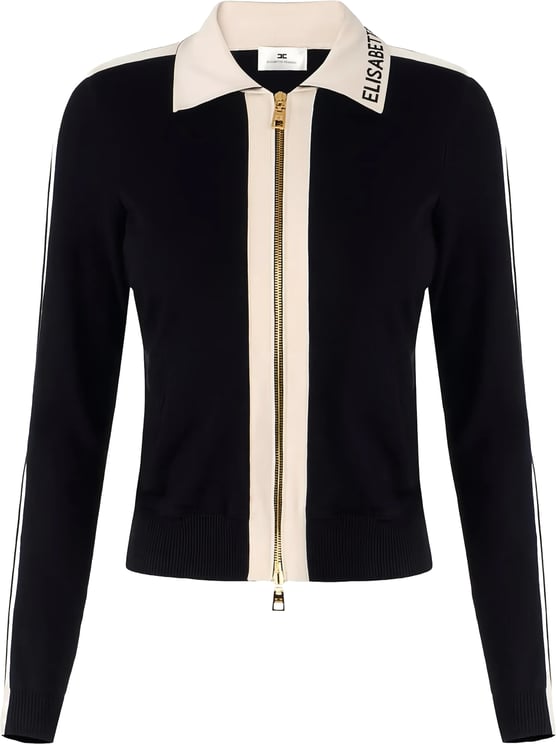 Elisabetta Franchi Black Maglia Cotton Top