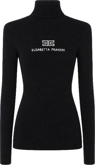 Elisabetta Franchi Sweaters Nero/Burro