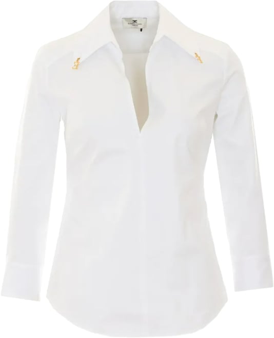 Elisabetta Franchi Shirts Bianco
