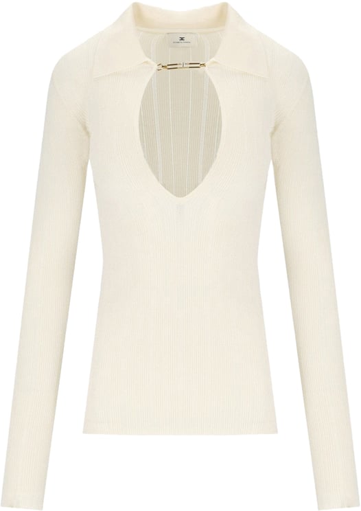 Elisabetta Franchi ELISABETTA FRANCHI MILK POLO PULLOVER