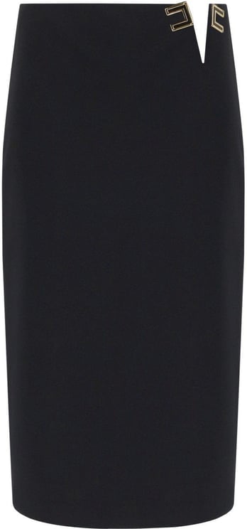 Elisabetta Franchi ELISABETTA FRANCHI MIDI SKIRT WITH LOGO