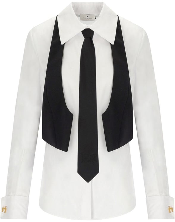 Elisabetta Franchi ELISABETTA FRANCHI SHIRT WITH VEST AND TIE
