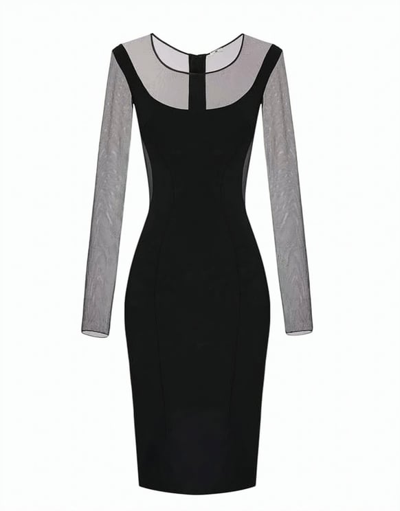 Elisabetta Franchi Lightweight Crepe Cut Out Midi Dress