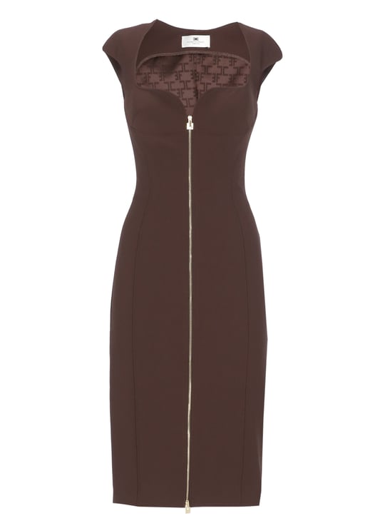 Elisabetta Franchi Dresses Brown