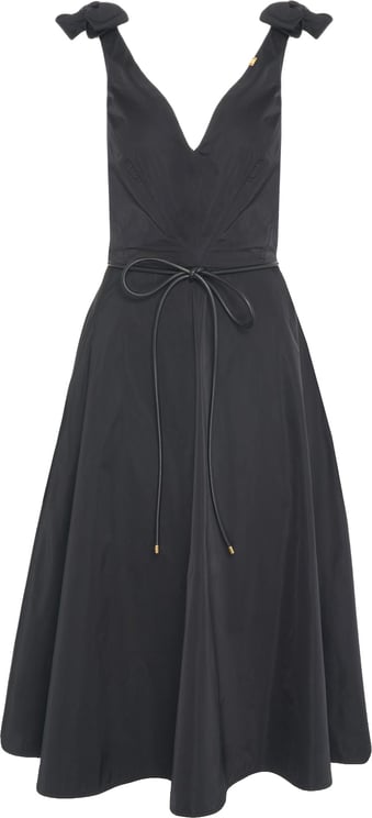 Elisabetta Franchi Midi dress with bow details