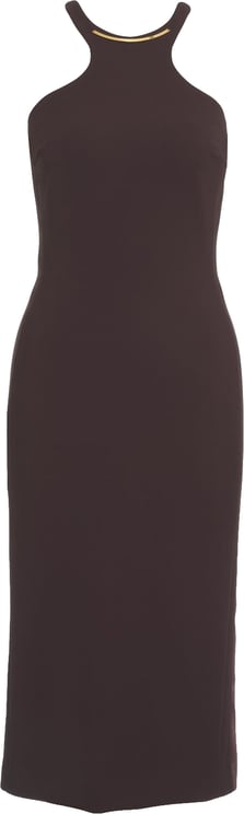 Elisabetta Franchi Midi dress with logo detail