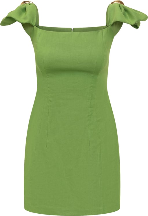 Elisabetta Franchi Abito Corto con Spalline Drappeggiate