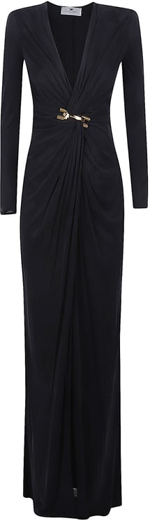 Elisabetta Franchi Long Dress Black