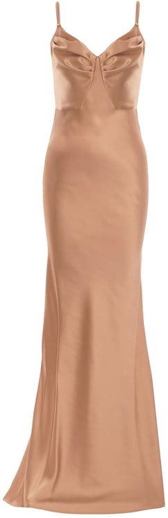 Elisabetta Franchi Satin maxi dress