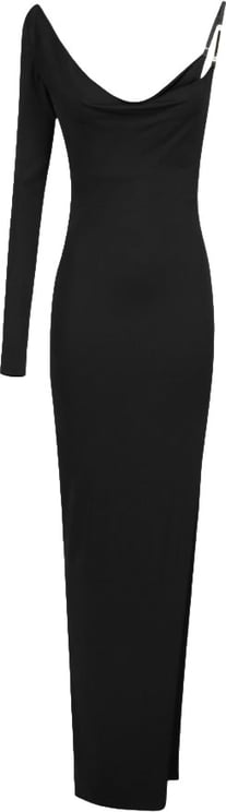 Elisabetta Franchi Red Carpet Crêpe Jersey Slit Dress