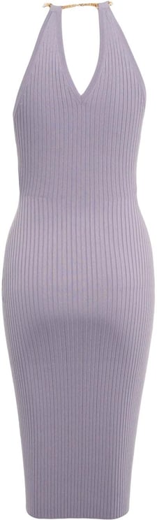 Elisabetta Franchi Knit midi dress with jewel detail