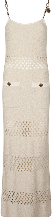 Elisabetta Franchi Long Dress Nude