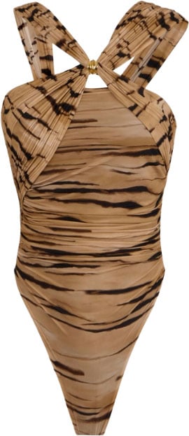 Elisabetta Franchi Top Cammello