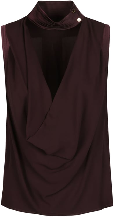 Elisabetta Franchi Sleeveless Top Brown