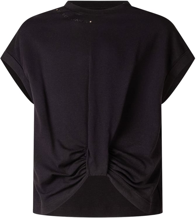 Elisabetta Franchi T-shirt con Nodo Frontale