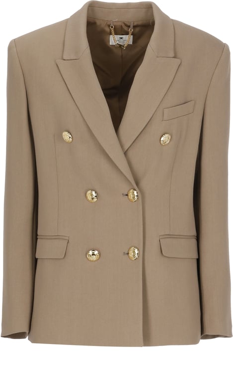 Elisabetta Franchi Jackets Brown