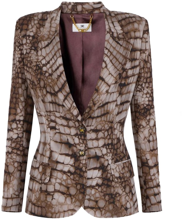 Elisabetta Franchi Blazers Brown