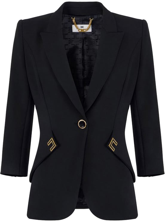 Elisabetta Franchi Blazers Black