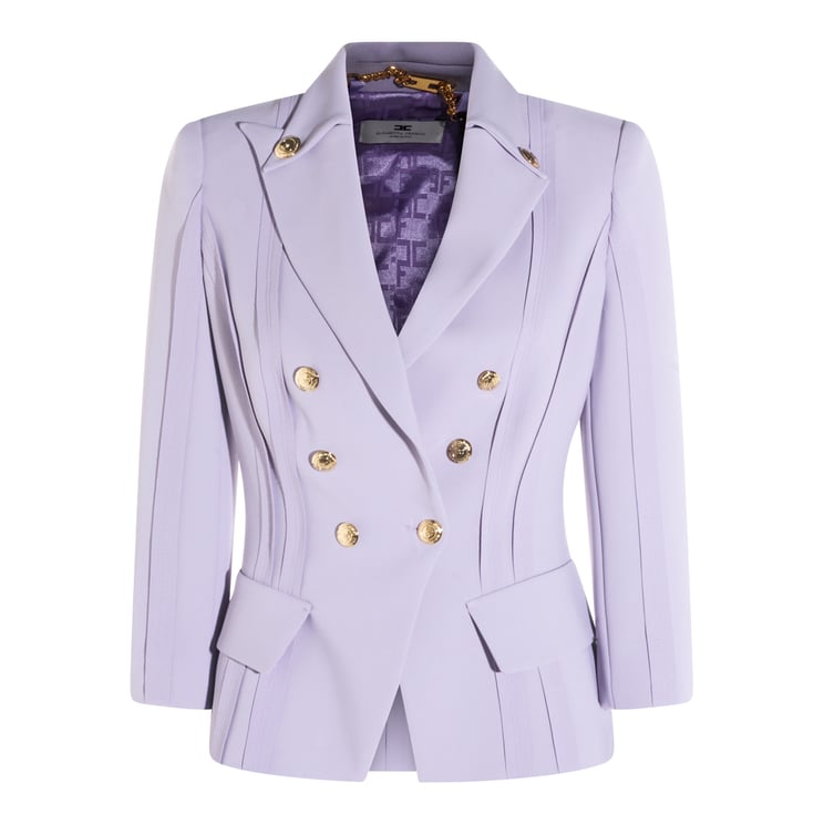 Elisabetta Franchi Tailored Lilac Jacket