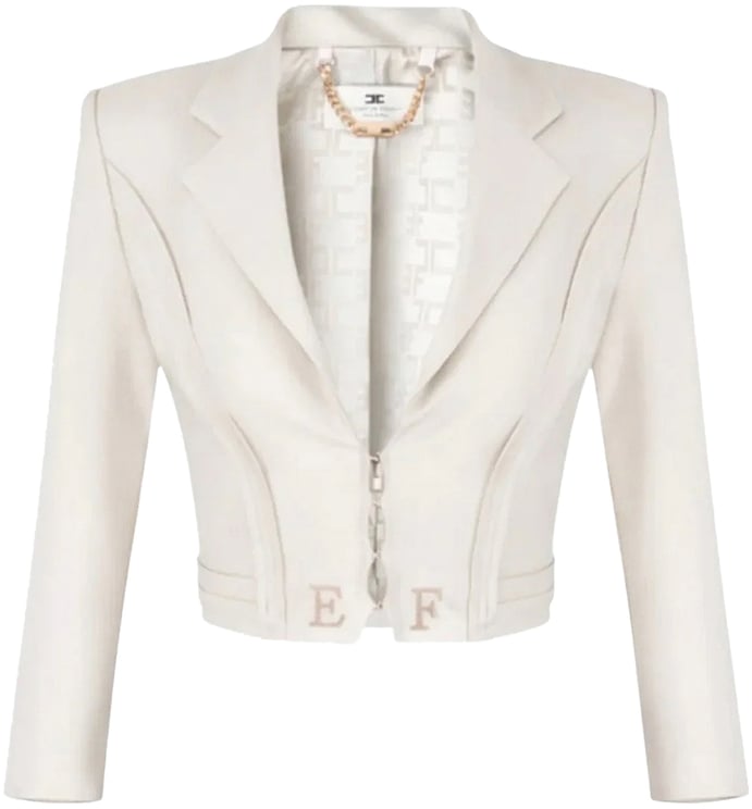 Elisabetta Franchi Jackets Ivory