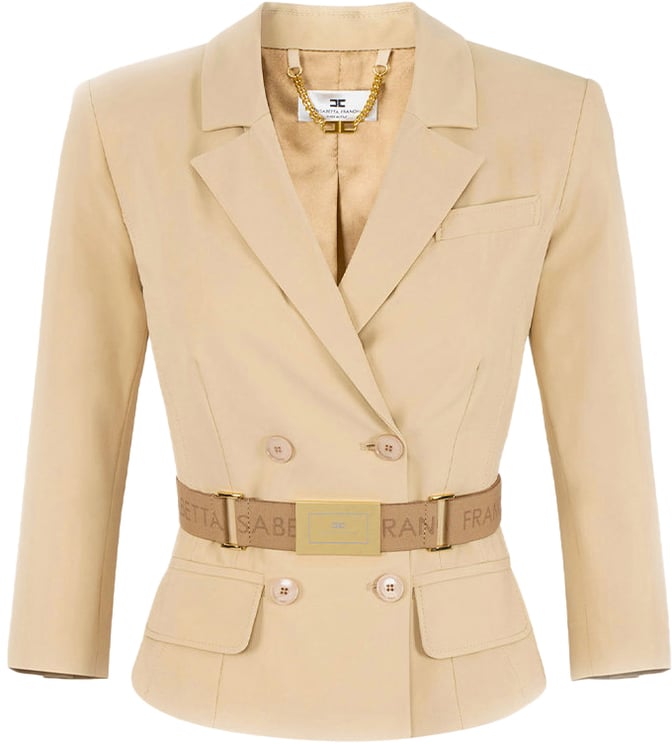 Elisabetta Franchi Blazers Brown