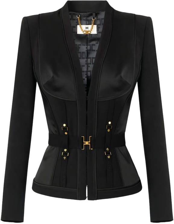 Elisabetta Franchi Jackets Black