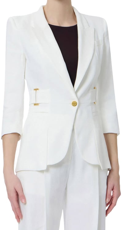 Elisabetta Franchi Jackets Ivory