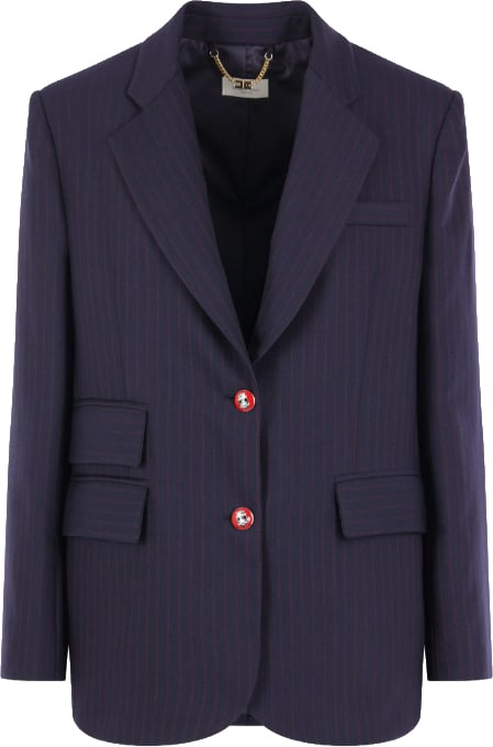 Elisabetta Franchi Jackets Blu/Rosso