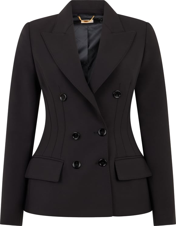 Elisabetta Franchi Double-breasted structured jacket