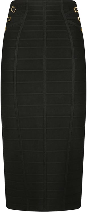 Elisabetta Franchi Midi Skirt Black