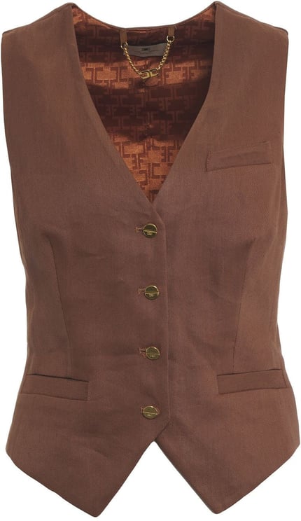 Elisabetta Franchi Linen blend vest