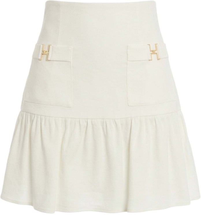 Elisabetta Franchi Linen blend mini skirt