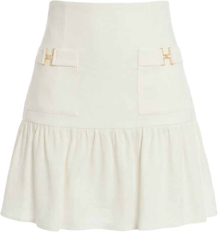Elisabetta Franchi Linen blend mini skirt