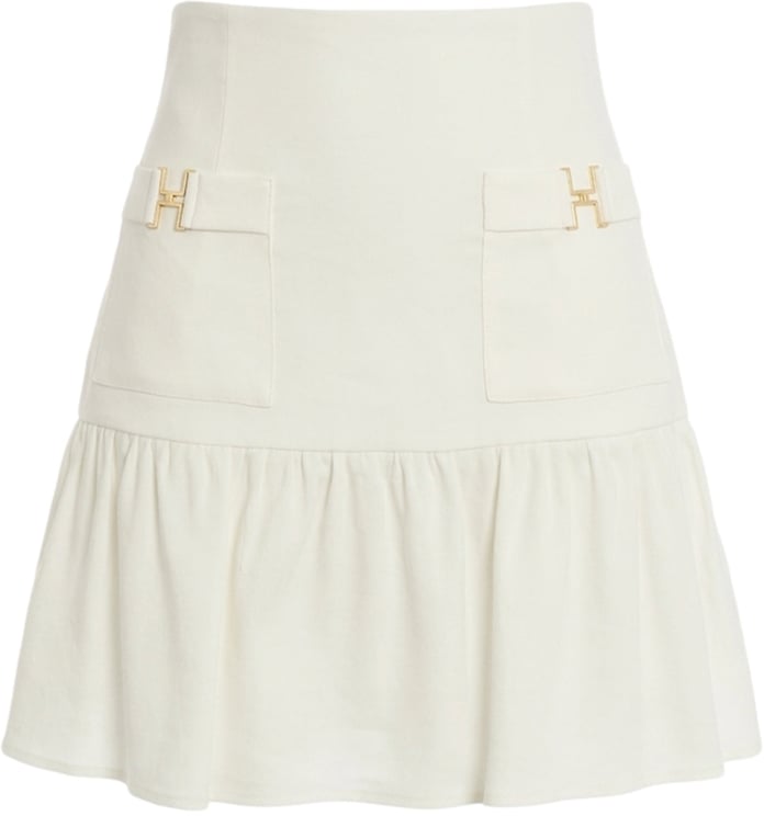 Elisabetta Franchi Linen blend mini skirt