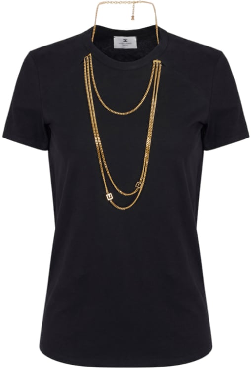 Elisabetta Franchi T-Shirts And Polos Black