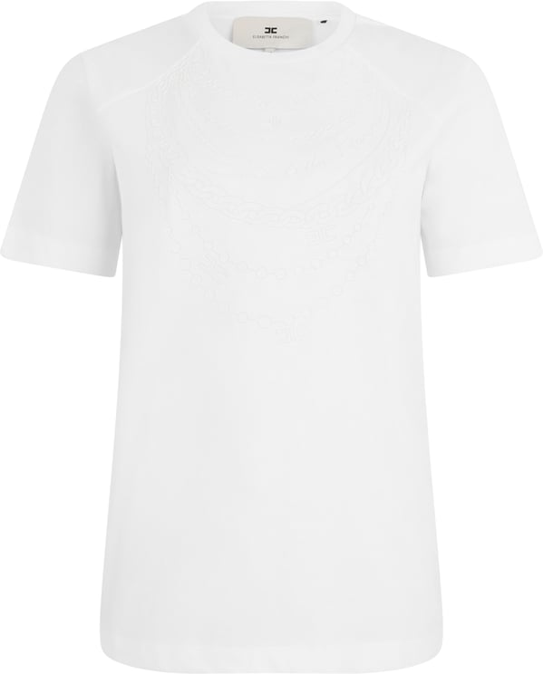 Elisabetta Franchi Cotton printed T-shirt