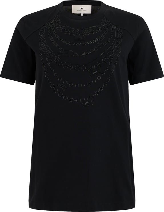 Elisabetta Franchi Cotton printed T-shirt